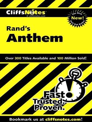 cover image of CliffsNotes on Rand's Anthem